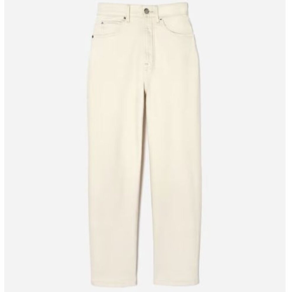 Everlane High-Rise Jeans in Ivory